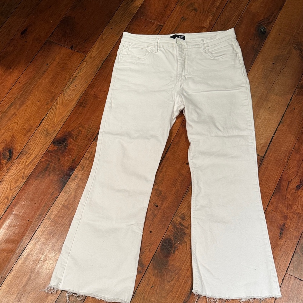 Kut from the Kloth white jeans 12